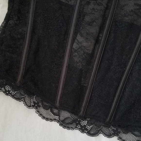 NWT LACE CORSET BLACK - REF. 1067/404. - Picture 6 of 10